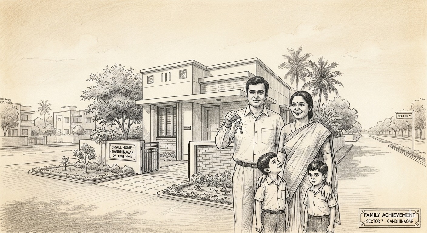 First Home in Gandhinagar Sketch