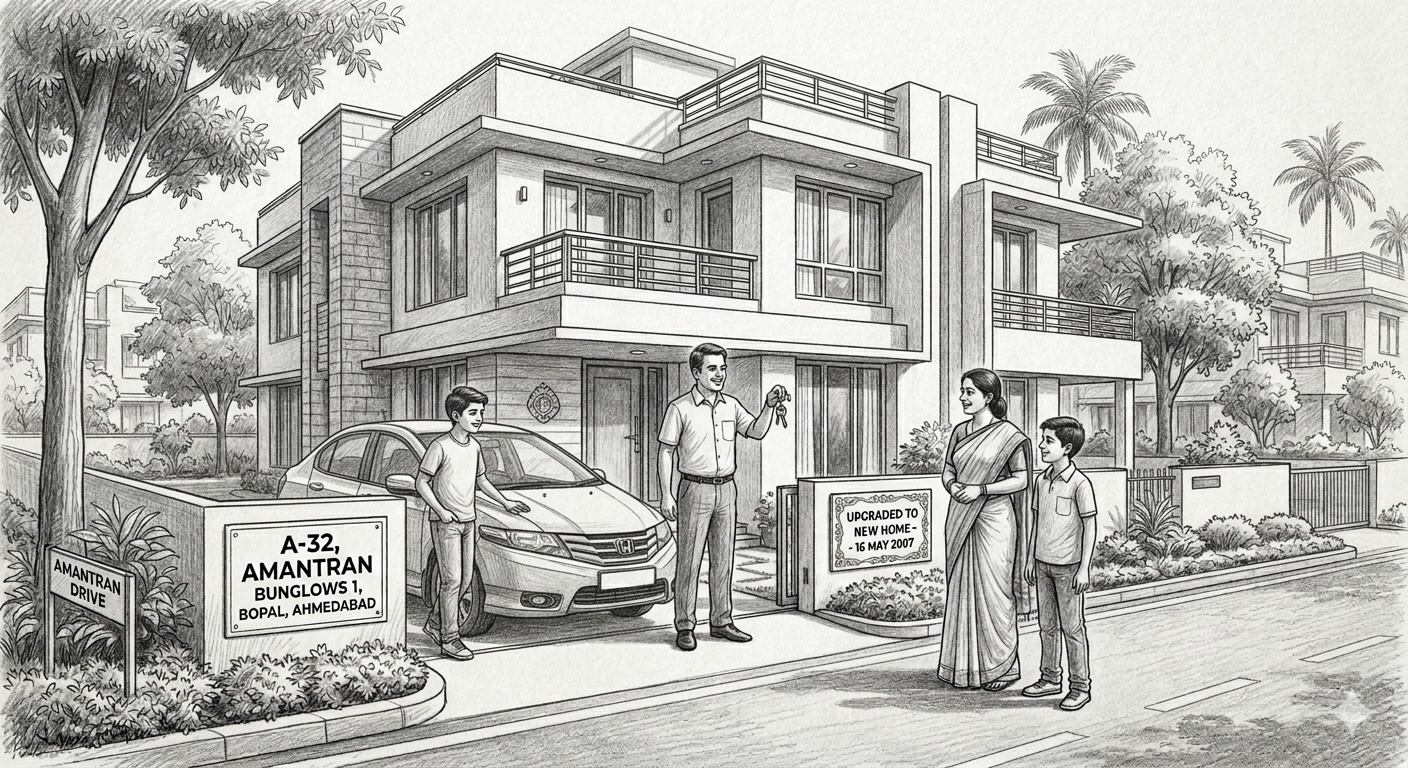 Upgraded Home in Bopal Sketch